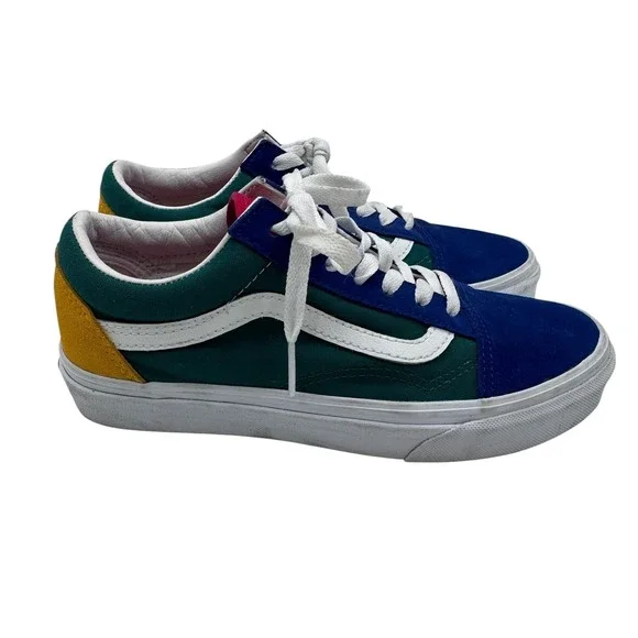 Vans Men 5 Women 6.5 Multicolor Old Skool Yacht Club Sneakers Y2K Classic