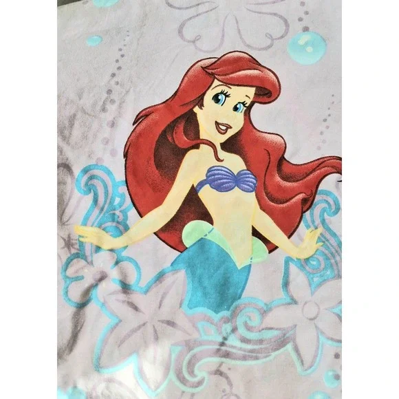 Vintage Disney Little Mermaid SPECIAL EDITION Twin Flat/fitted Sheets Great Cond