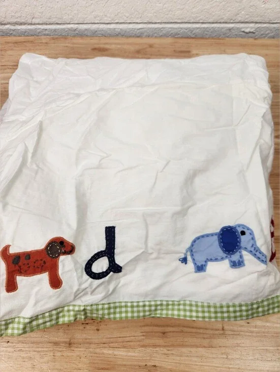 Pottery Barn Kids Alphabet Crib Bed Skirt 28
