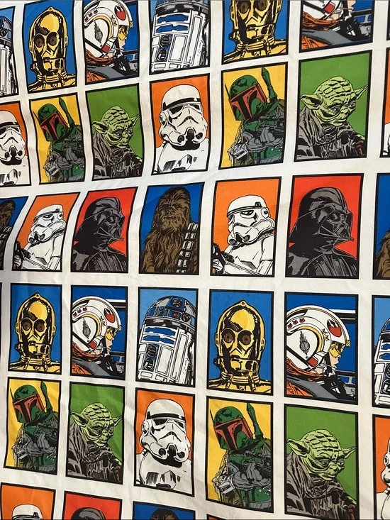 Star Wars Black and White Woven Logo Twin Sheet, Fitted Sheet, Pillow Case