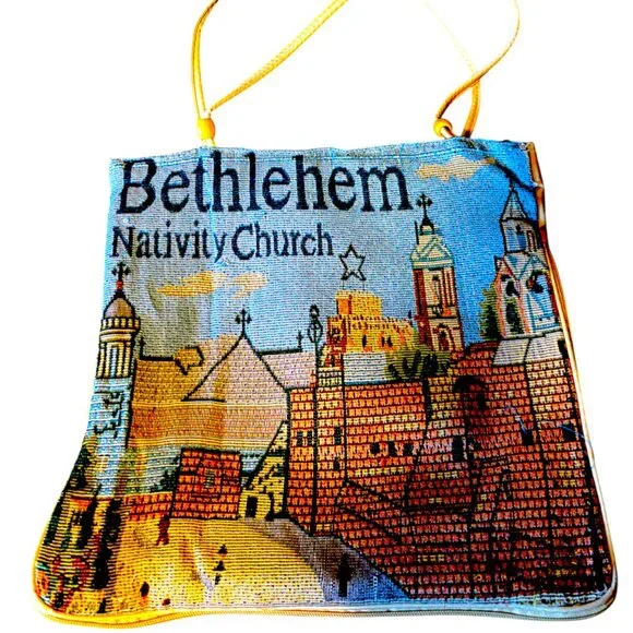 Bethlehem Nativity Church tapestry Tote bag‎ from Jerusalem