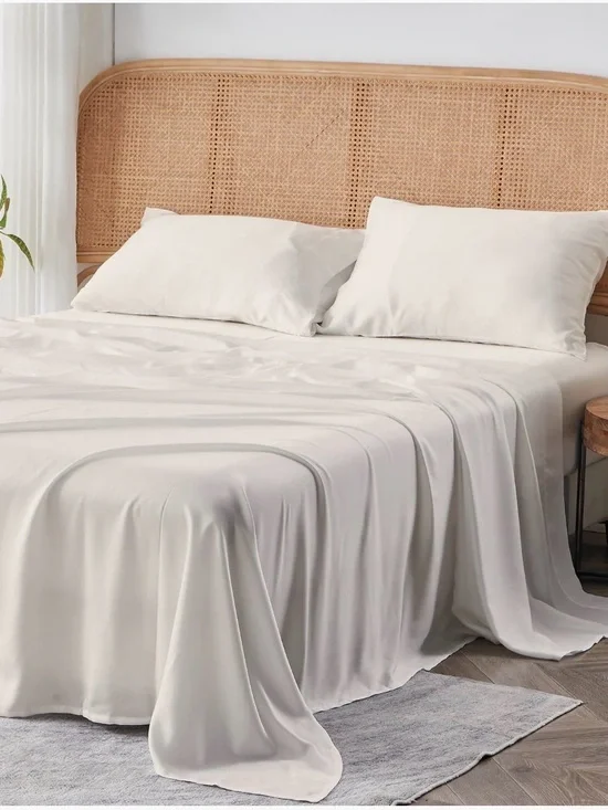 SIJO airyWeight Sheet Set - Snow White, King, NWT