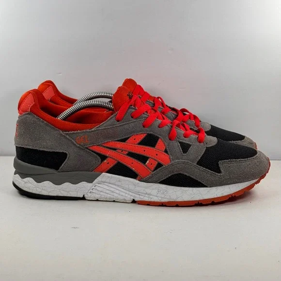 Asics Gel Lyte V Men's size 12 High Voltage Orange Suede Mesh Sneakers H515L