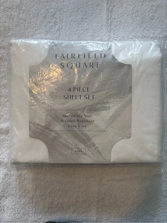 White 4-Piece Sheet Set - Full