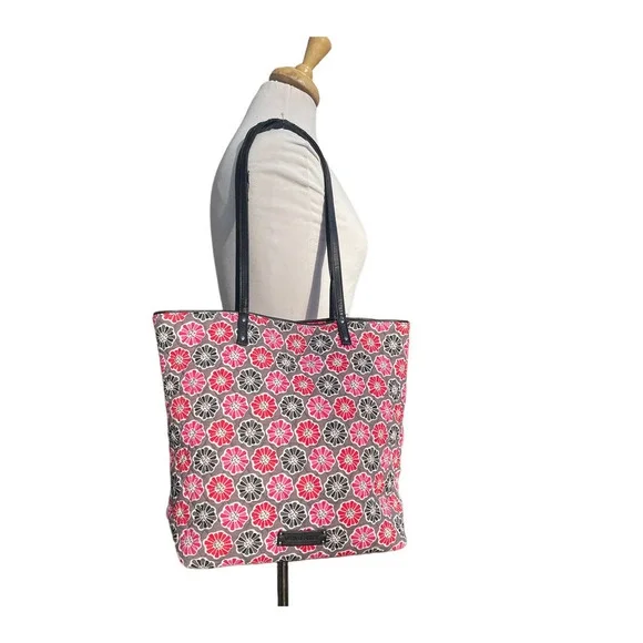 Vera Bradley Floral Blossoms Patterned Tote with Two Handles