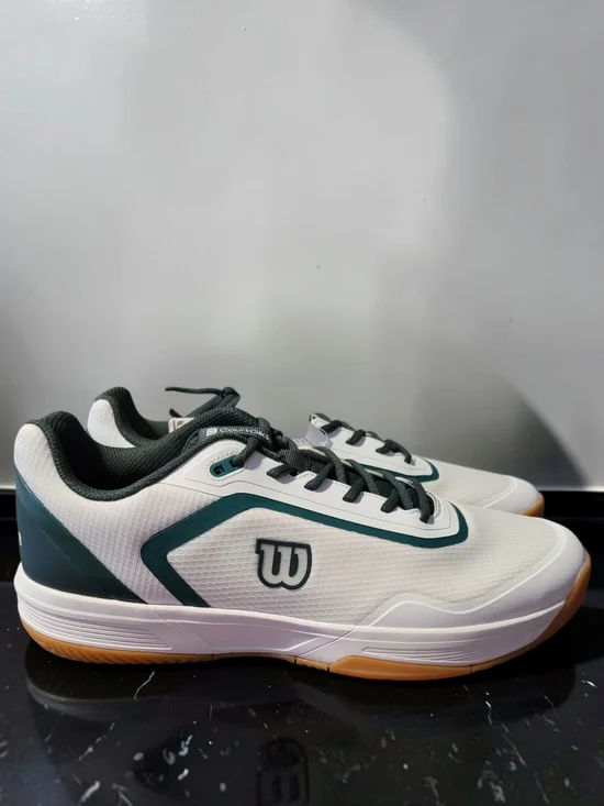 Wilson CourtGlide Men's Tennis Shoes in White, Sycamore, Gum