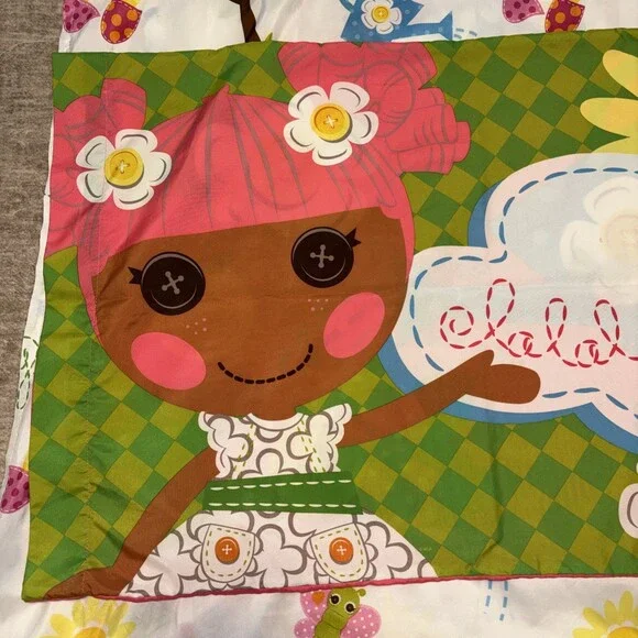 Lalaloopsy Crumbs Sugar Cookie Twin Flat Sheet & Pillowcase Set Flawless MGA