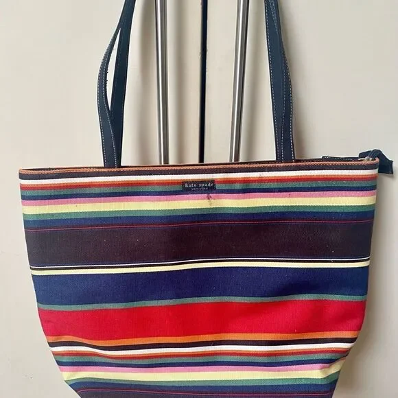 Kate Spade Multicolored Striped Bag