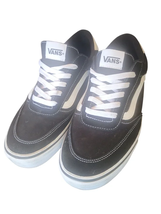 Like New Black And White Vans Size 11.5