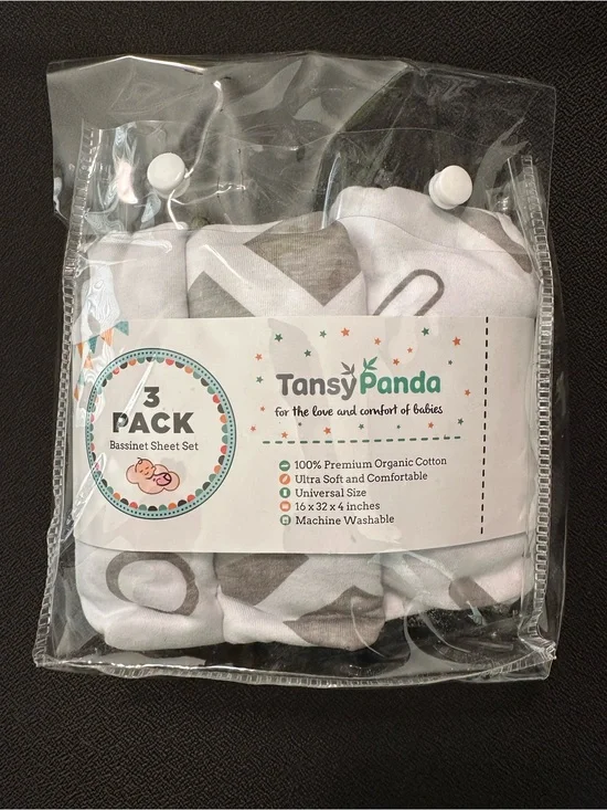 3 Pack Bassinet Sheets