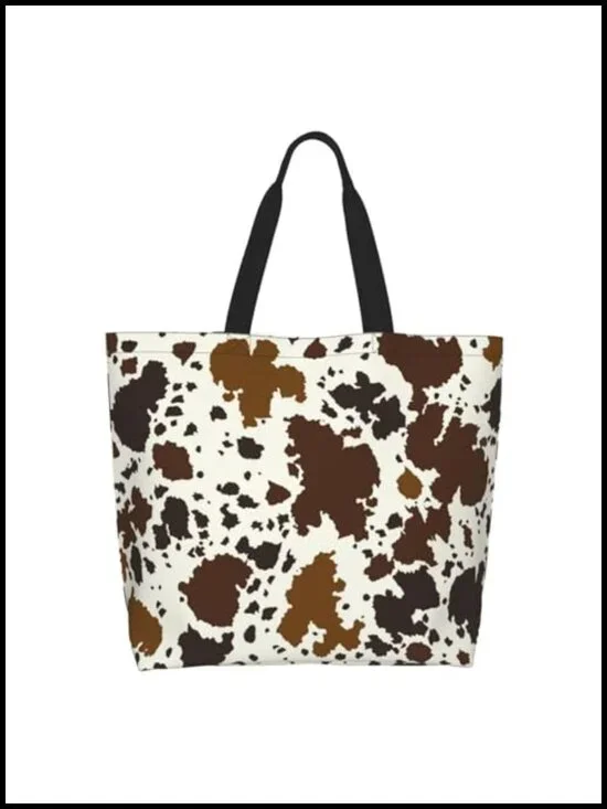 Reusable Polyester Tote Bag Shoulder Bag Travel Shopping Grocery