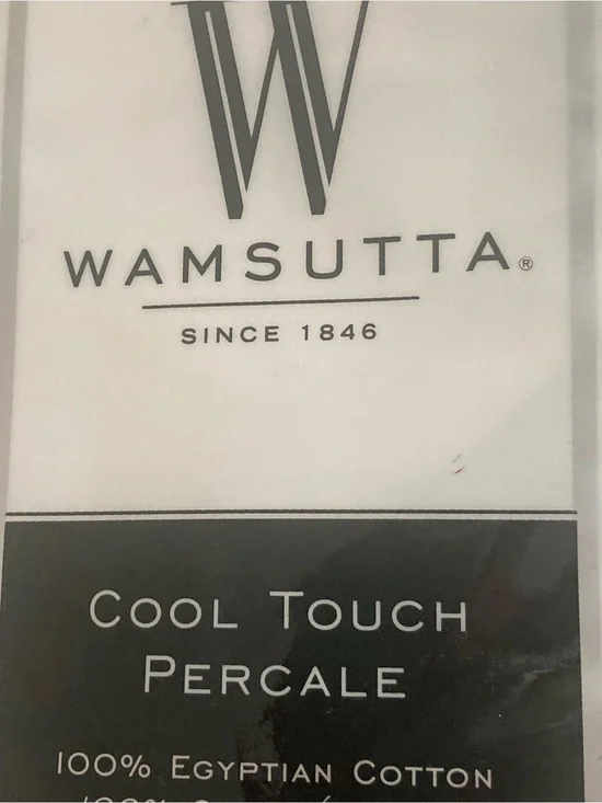 Wamsutta White  Cool Touch Percale Full Flat Sheet in Egyptian Cotton