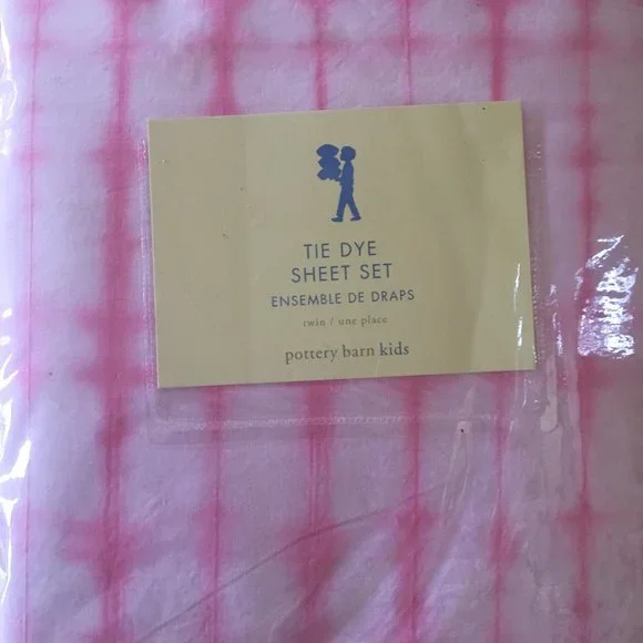 Pottery Barn Kids Tie Dye Sheet Set Twin  Brand New In Package