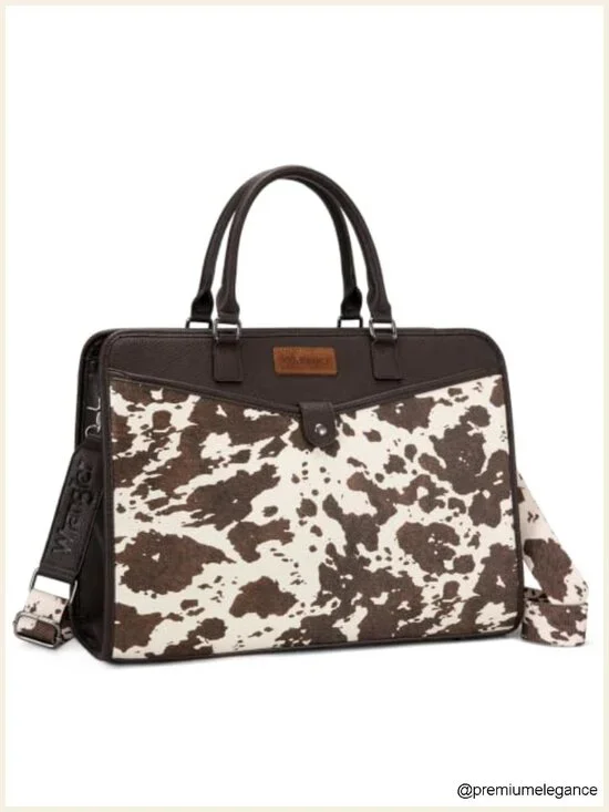 Vegan Leather Laptop Tote Bag Fits 15.6