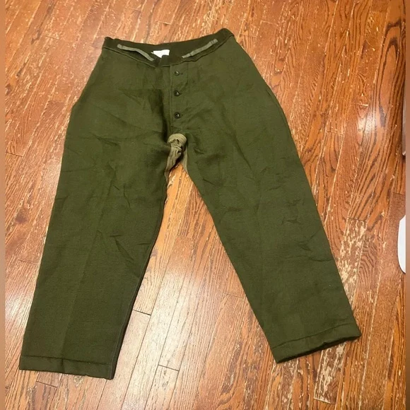 Vintage 1950’s Leicester size‎ 6 inner wool military pants