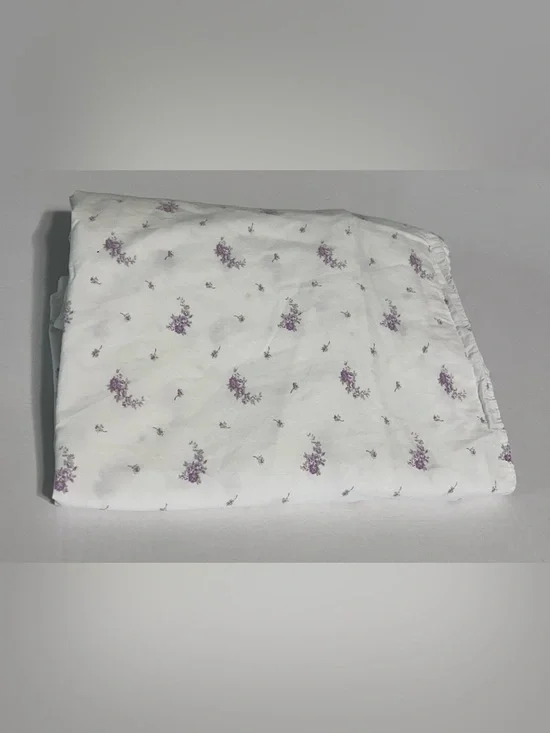 Simply Shabby Chic Queen Flat Sheet lavender white floral
