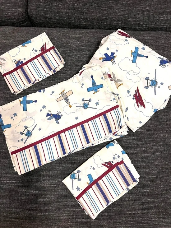 Disney Plane Crazy Full Sheet Set NWOT