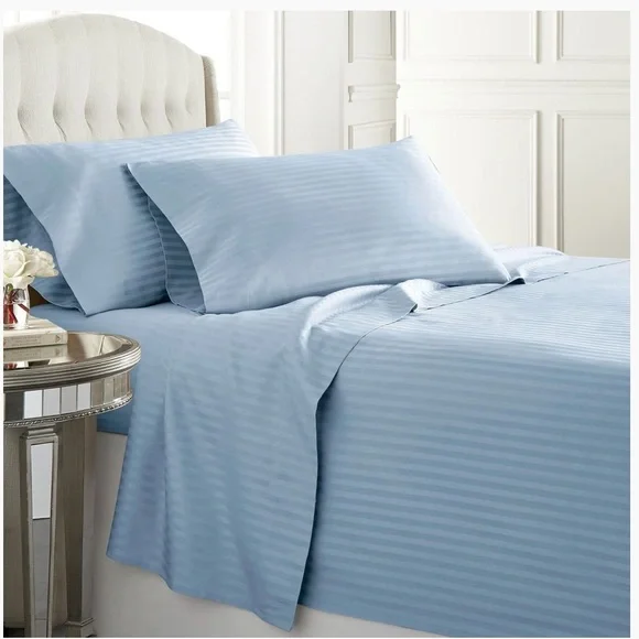 🆕 Luxury 1500 thread count GOTHAM King Indian Cotton Sheet Sets