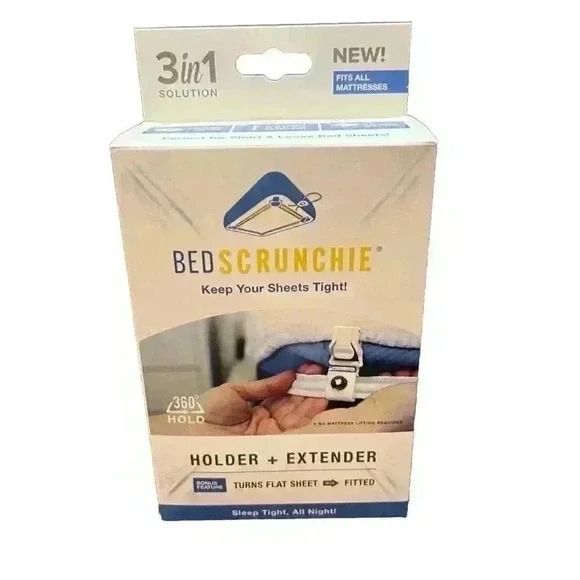 Bed Scrunchie Sheet Holder‎ Straps Extender Heavy Duty Gripper Clips Cord New