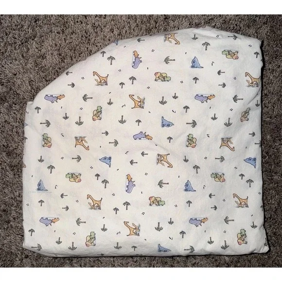 Vintage Carter's John Lennon Safari Jungle Zoo Animal Fitted Crib Sheet Y2K‎
