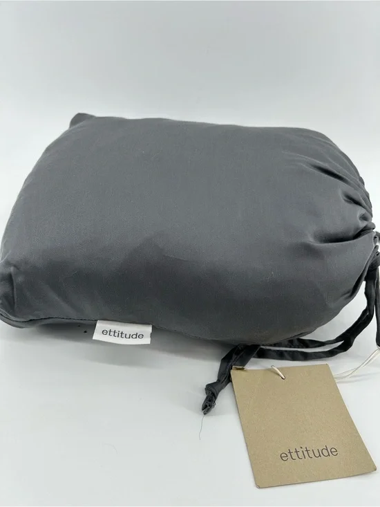 Ettitude California King Sateen Fitted Sheet Color Slate NWT