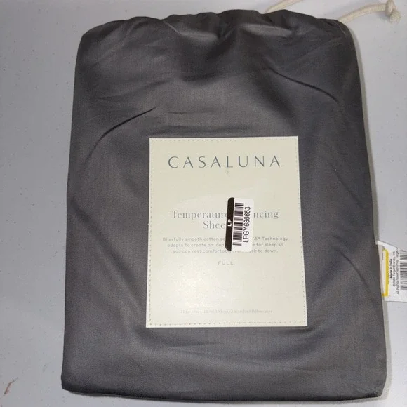 New Casaluna Temperature Balancing Sheet Set Size Full Metal Gray 300 TC