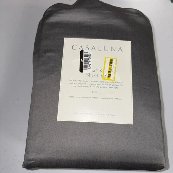 New Casaluna Temperature Balancing Sheet Set Size Full Metal Gray 300 TC
