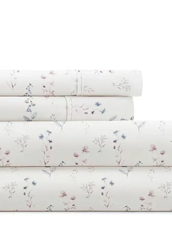 Becky Cameron Full Floral 4 Piece Sheet Set New