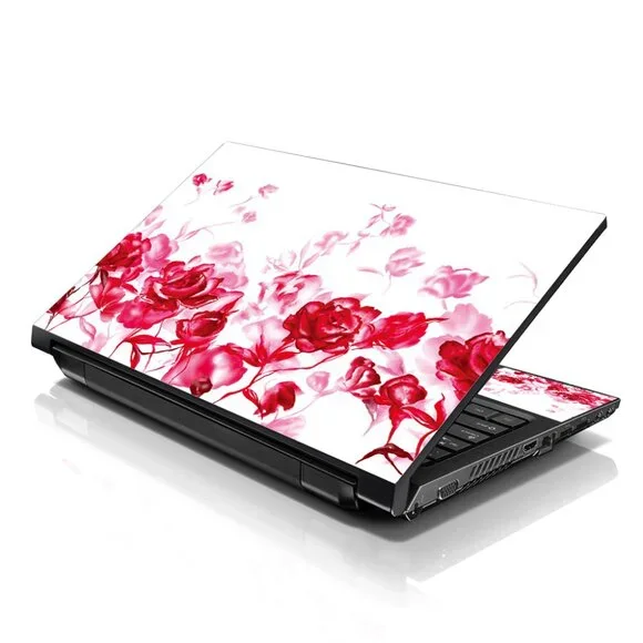LSS 15.6 & 17.3 Inches Laptop Notebook Skin Sticker Decal - Red Roses