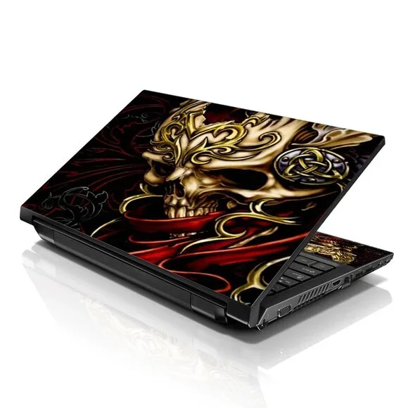 LSS 15.6 & 17.3 Inches Laptop Notebook Skin Sticker Decal - Colorful Skull