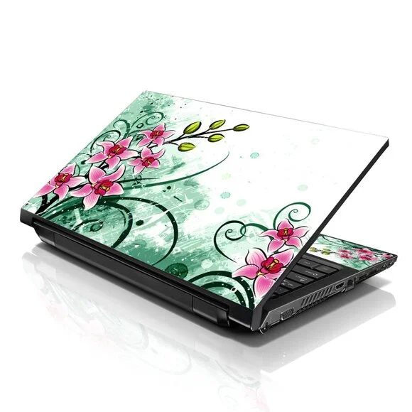 LSS 15.6 & 17.3 Inches Laptop Notebook Skin Sticker Decal - Pink Flower Floral
