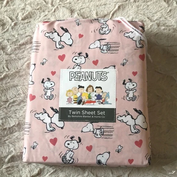Peanuts Snoopy Valentines Sheet Set - TWIN