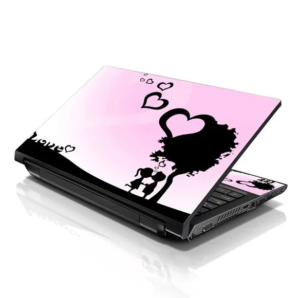 LSS 15.6 & 17.3 Inches Laptop Notebook Skin Sticker Decal - Love Night Heart