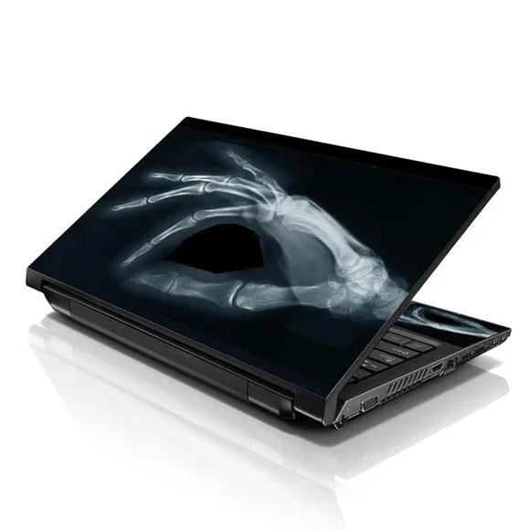 LSS 15.6 & 17.3 Inches Laptop Notebook Skin Sticker Decal - Skeloton Hand Scan