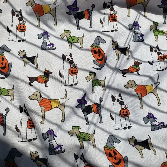 Skull & Bones Halloween Puppy Dog TWIN Fitted Sheet