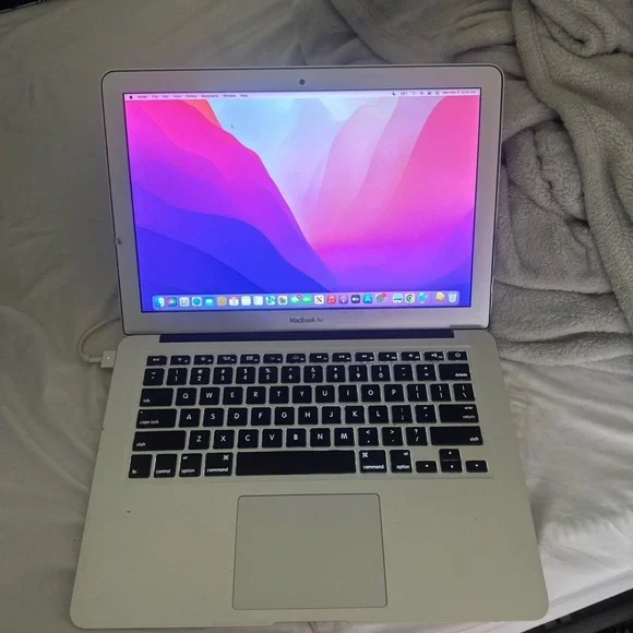 Apple Silver MacBook Air Sleek Design Vibrant Display