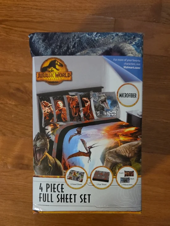 NWT Jurassic World Full Sheet Set - Multicolor