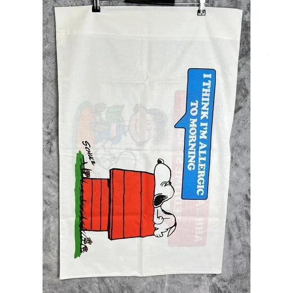 Vtg 1958 Peanuts Snoopy Lucy Pillowcase 