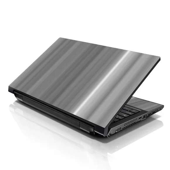 LSS 15.6 & 17.3 Inches Laptop Notebook Skin Sticker Decal - White Grey Simple