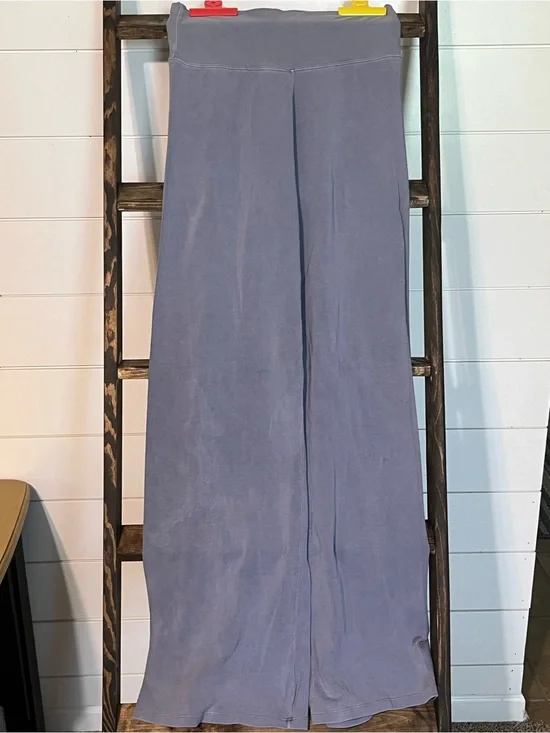 Men's Wide-Leg Sweatpants in Dusty Blue