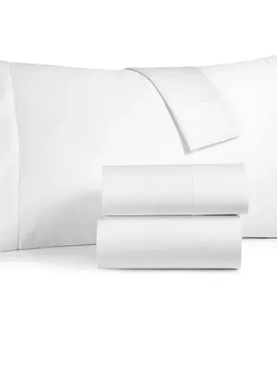 Charter Club Solid 550 Thread Count 100% Cotton 4-Pc. Sheet Set, California King