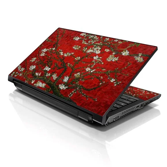 LSS 15.6 & 17.3 Inches Laptop Notebook Skin Sticker Decal - Red Almond Trees