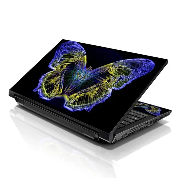 LSS 15.6 & 17.3 Inches Laptop Notebook Skin Sticker Decal - Butterfly Floral