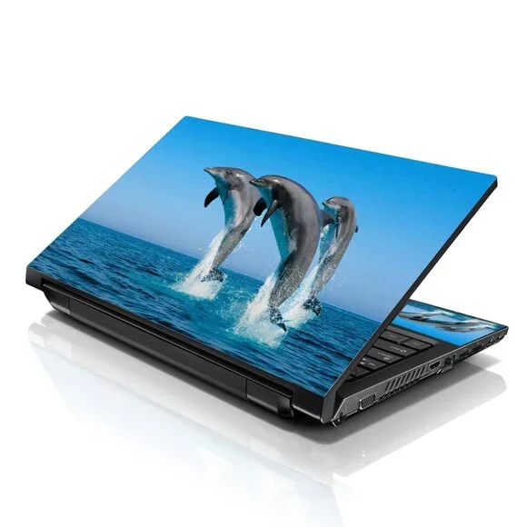 LSS 15.6 & 17.3 Inches Laptop Notebook Skin Sticker Decal - Dolphins
