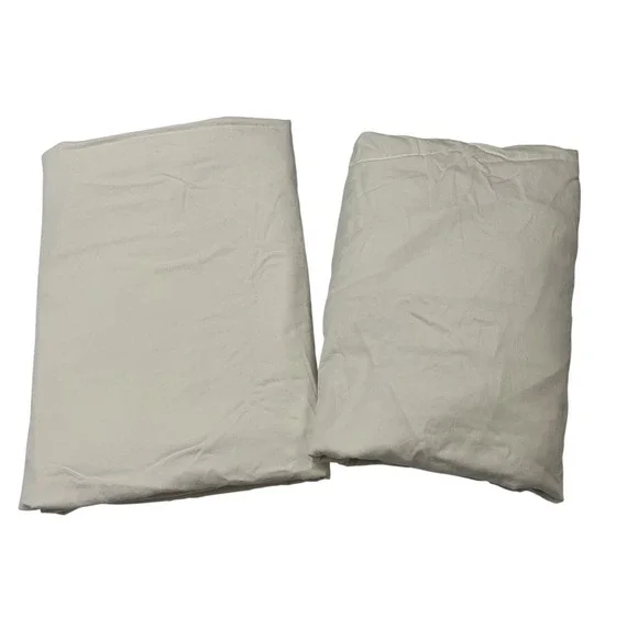 Lauren Ralph Lauren Sheet Set Twin White Cotton Flat & Fitted Only