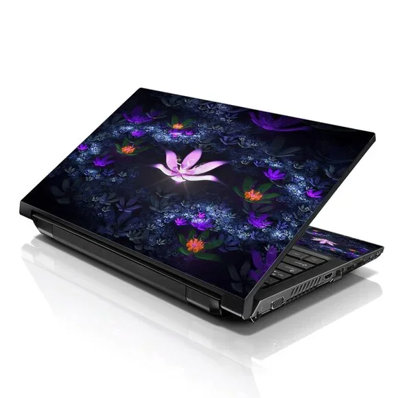 LSS 15.6 & 17.3 Inches Laptop Notebook Skin Sticker Decal - Lotus Pond Flowers
