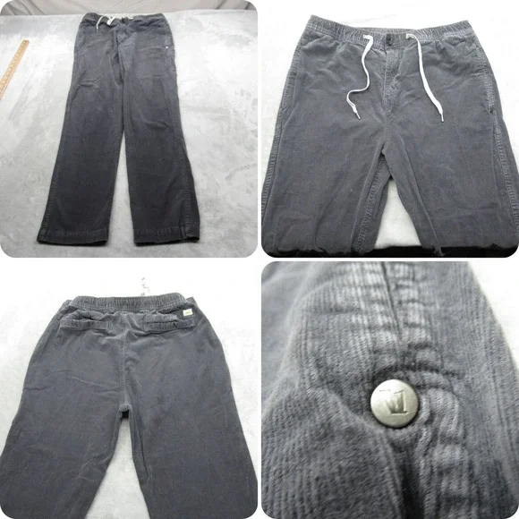 Vuori Optimist Pants Mens Gray Large 31x29 Flex‎ String Corduroy Casual Lounge
