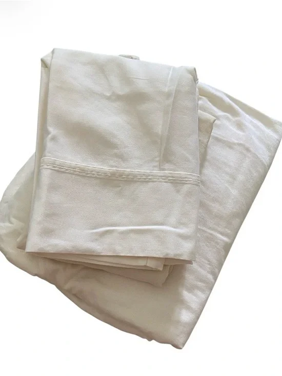 Royal Velvet 100% Cotton Ivory Full XL Bedding Sheet Set