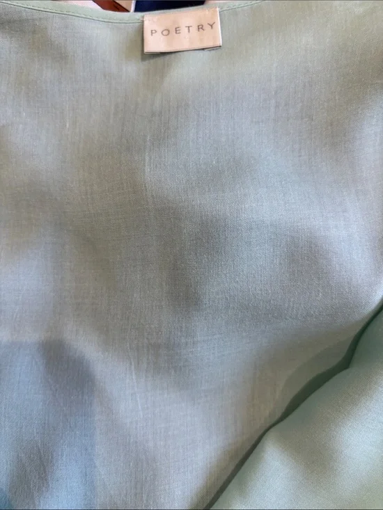 Poetry Minty Light Green Bedding Cover viscose.