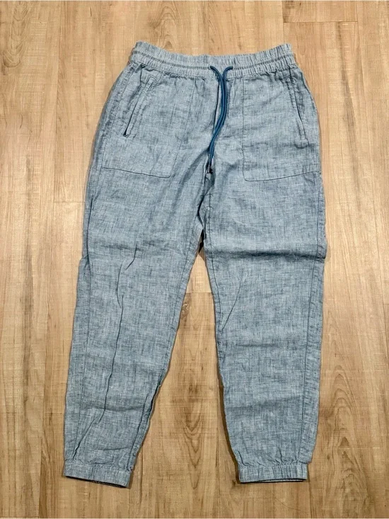 Athleta Sky Blue Elastic Waist Drawstring Joggers